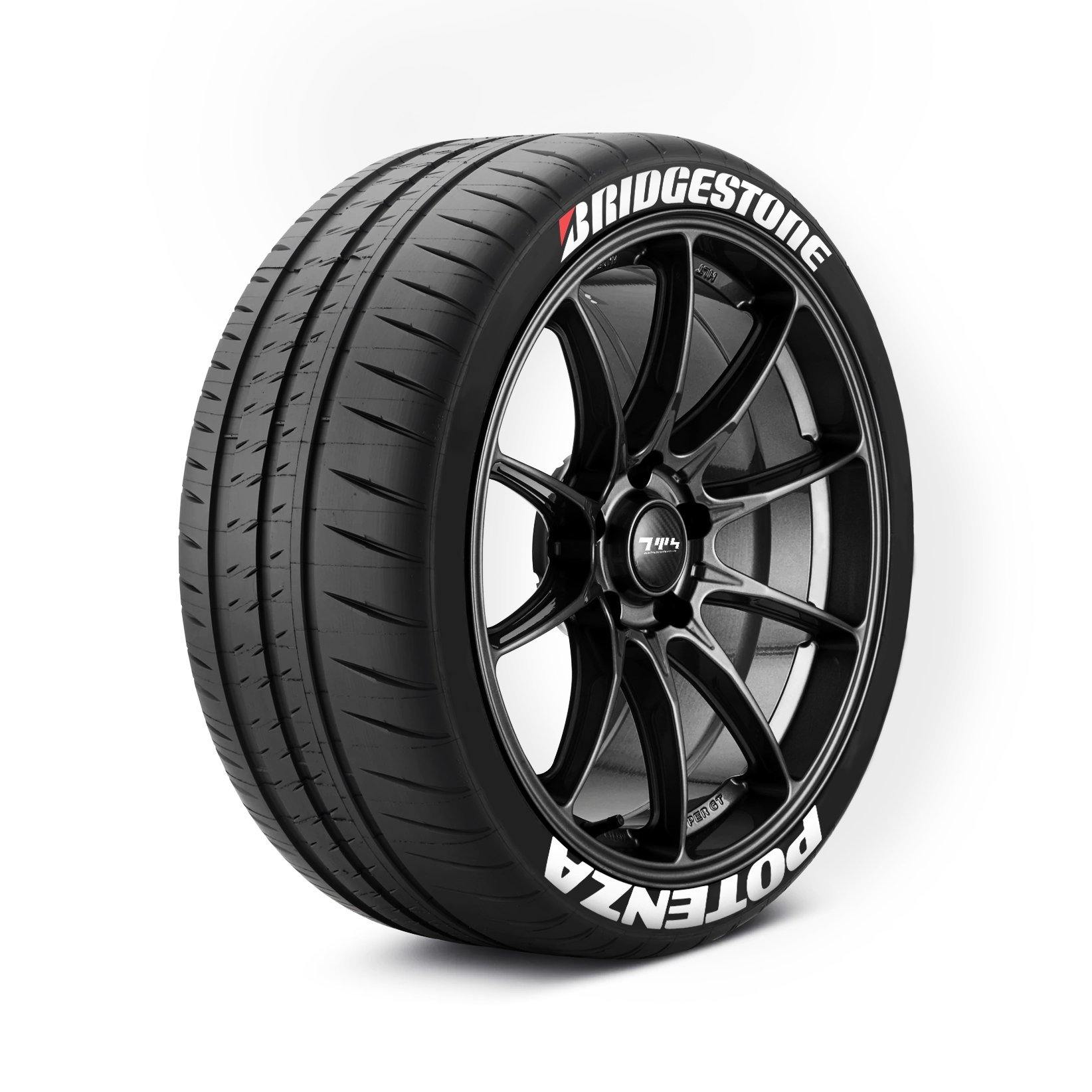 Bridgestone Potenza Tyre Stickers - Tyre Wall Stickers