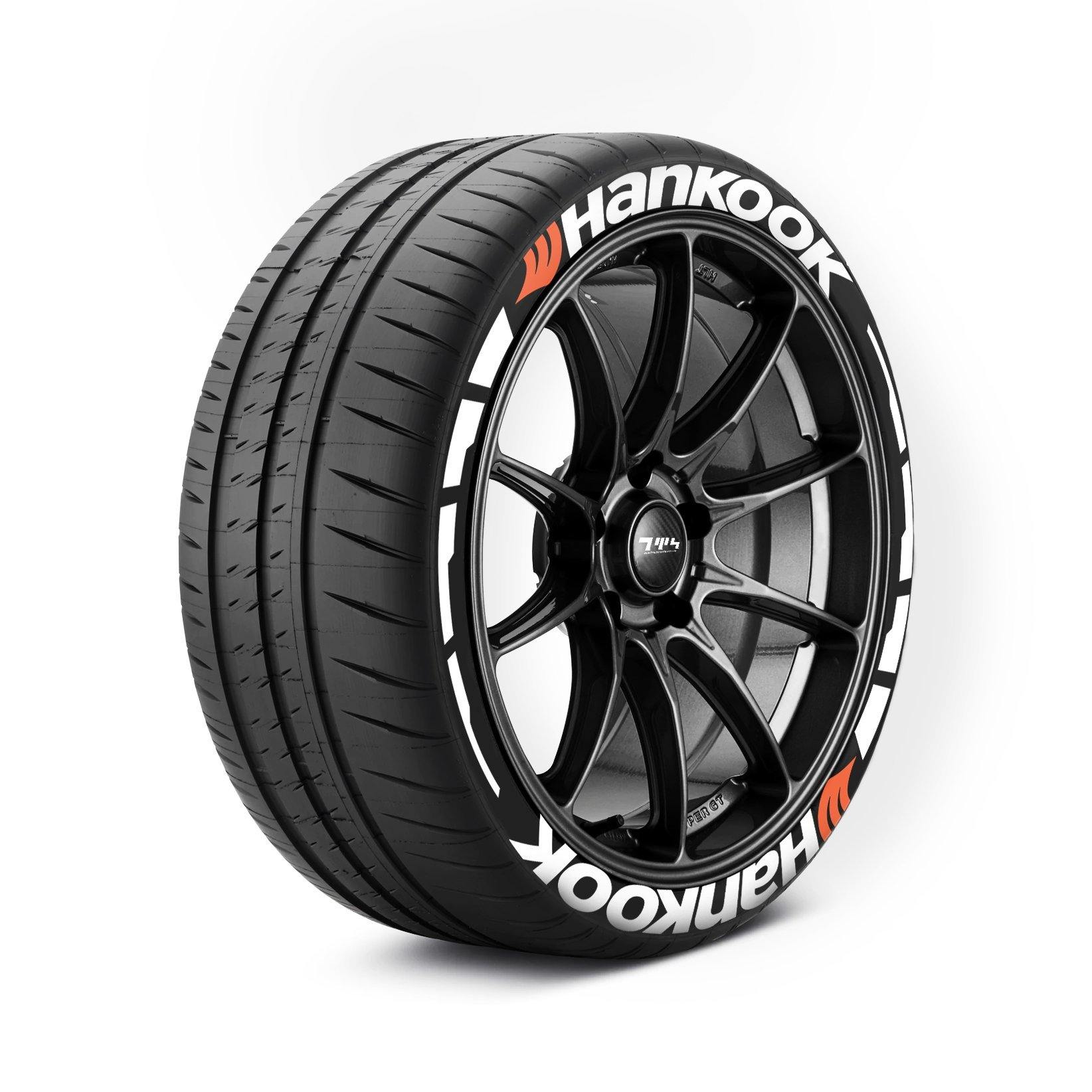 HANKOOK Tyre Stickers With Flares - Tyre Wall Stickers