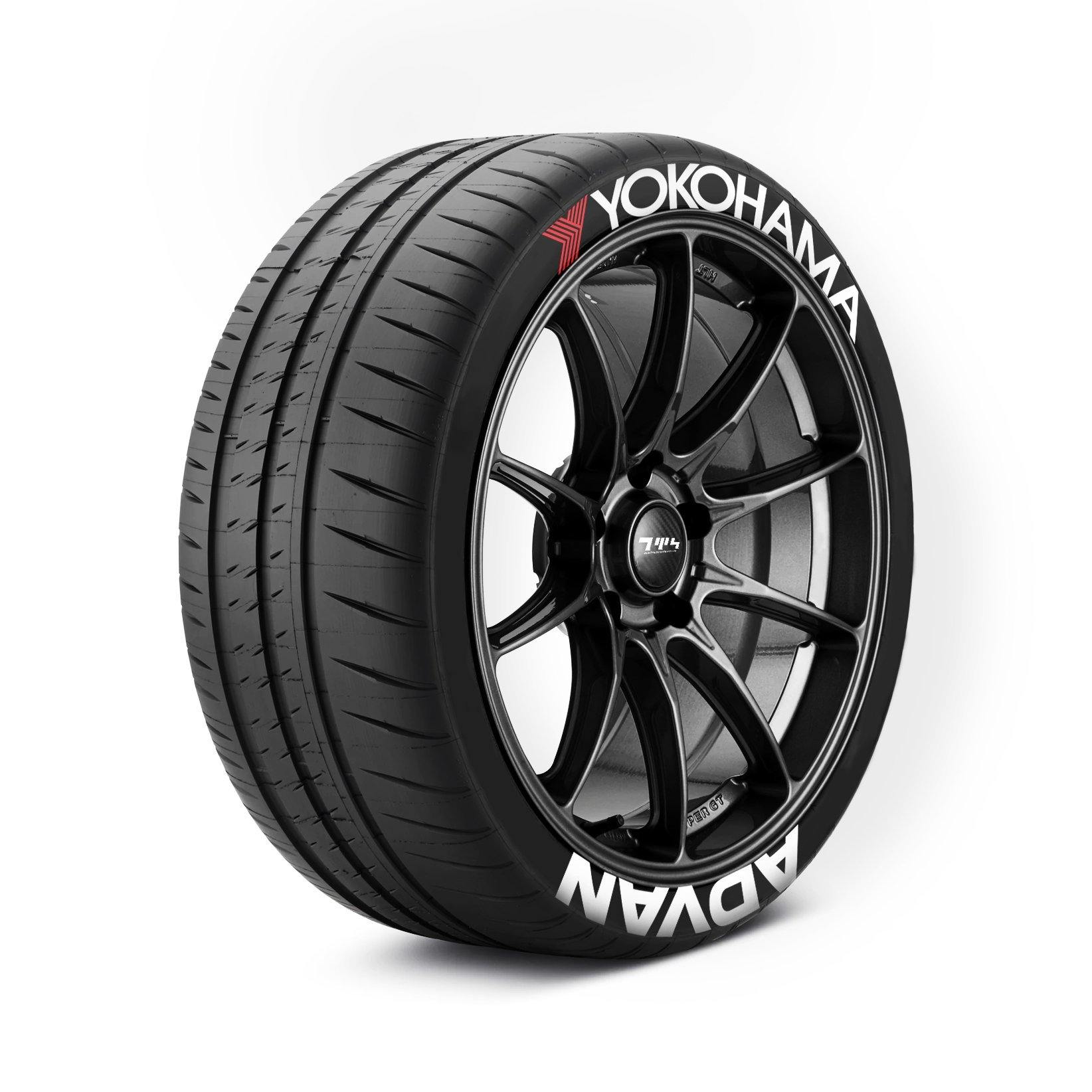 YOKOHAMA ADVAN Tyre Stickers - Tyre Wall Stickers